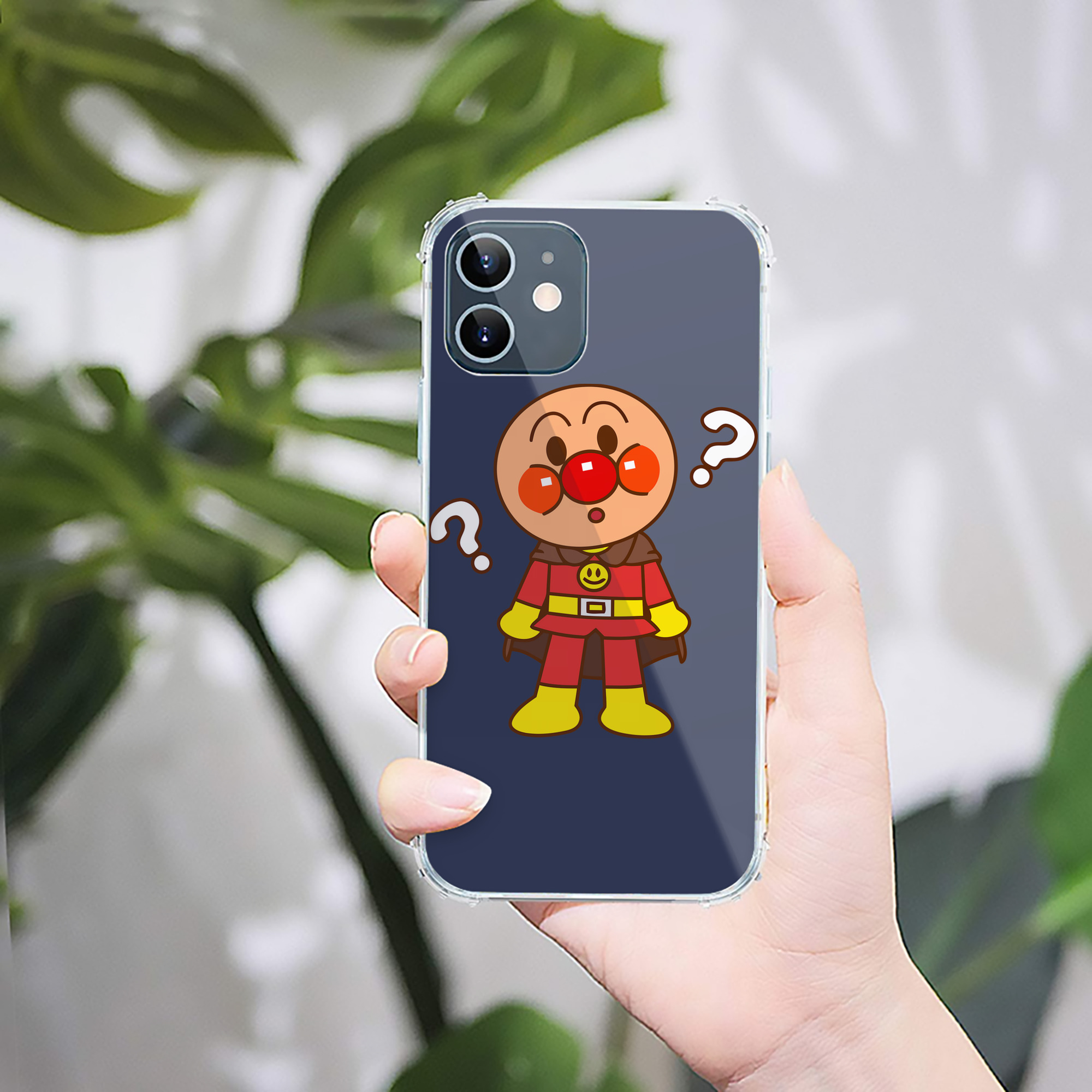 （画像用） アンパンマン Anpanman 【iPhone 12シリーズ対応】透明スマホケース（クリアソフトケース）